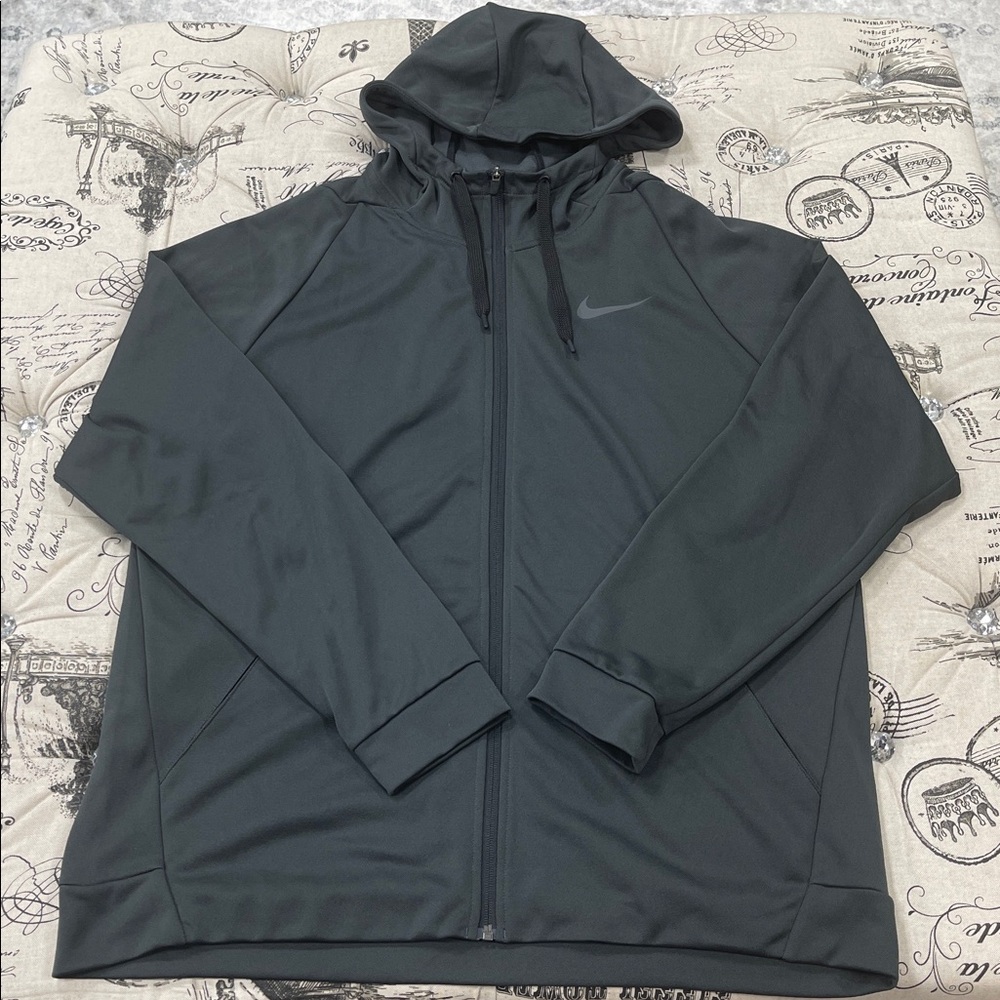 Nike Men's Therma Full Zip Fleece Veneer Hoodie - Picture 2 of 10